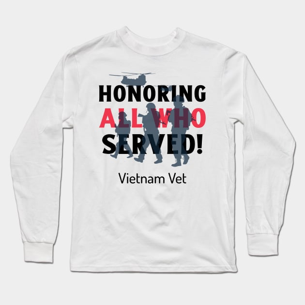 Vietnam Veteran Long Sleeve T-Shirt by Lifestyle T-shirts
